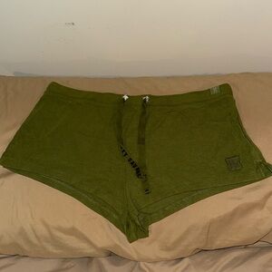 Savage x fenty sleep shorts. Size Medium. Army green colored. Never worn